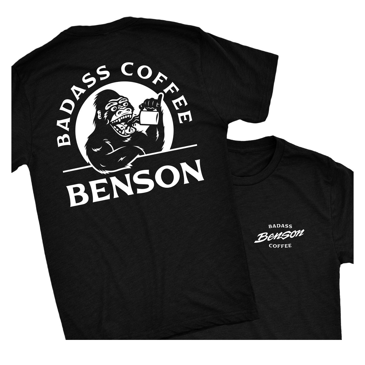 Benson Badass Coffee, T-Shirt, schwarz