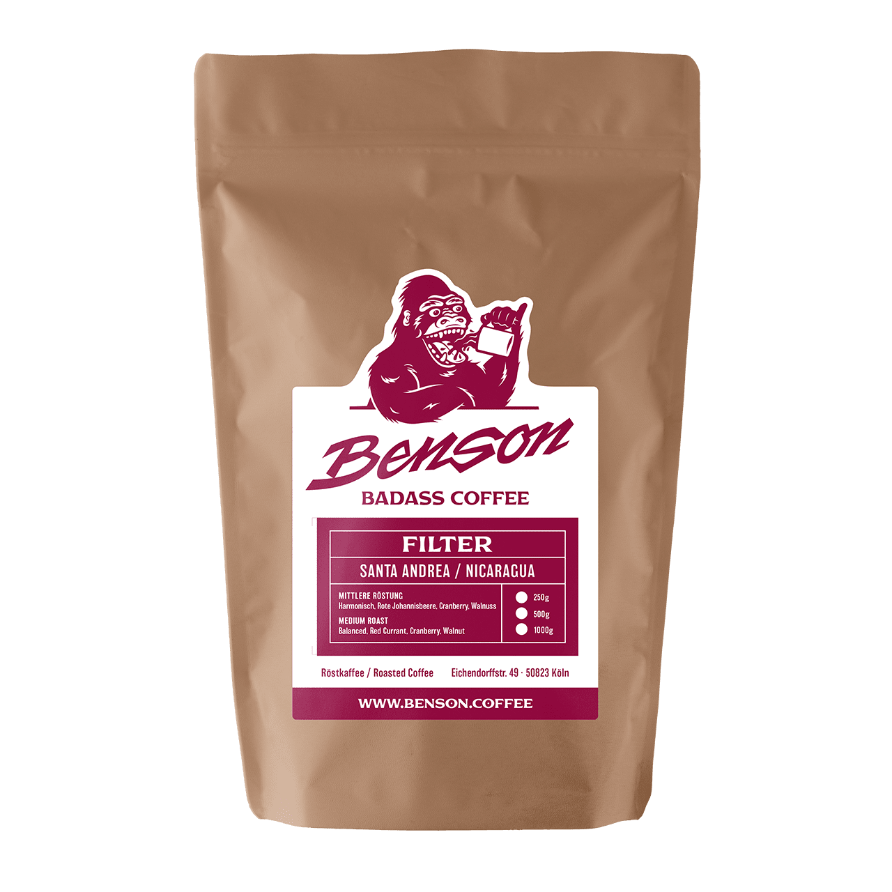 Benson Coffee – Santa Andrea – Nicaragua – Filter