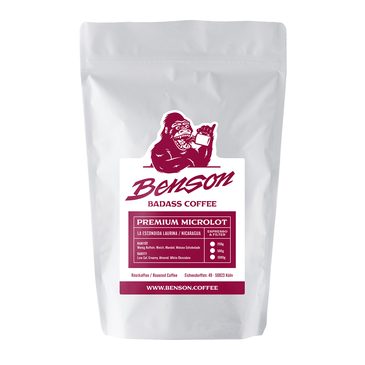 Benson Coffee – La Escondida Laurina – Nicaragua – Premium Microlot – Espresso & Filter