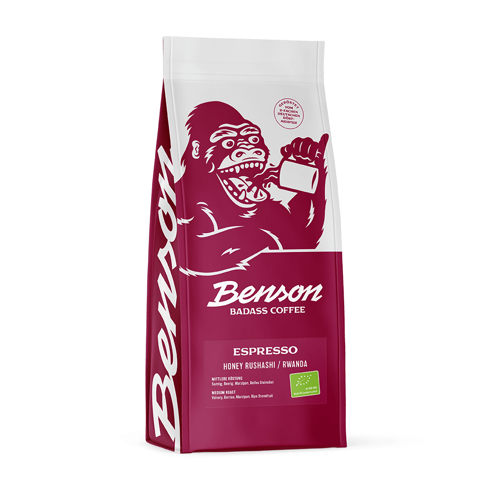 Benson Coffee – Espresso – Honey Rushashi – Rwanda – Organic